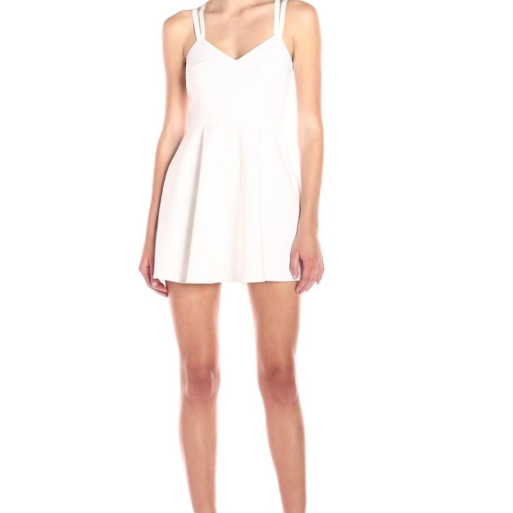 French Connection White Strappy Dress